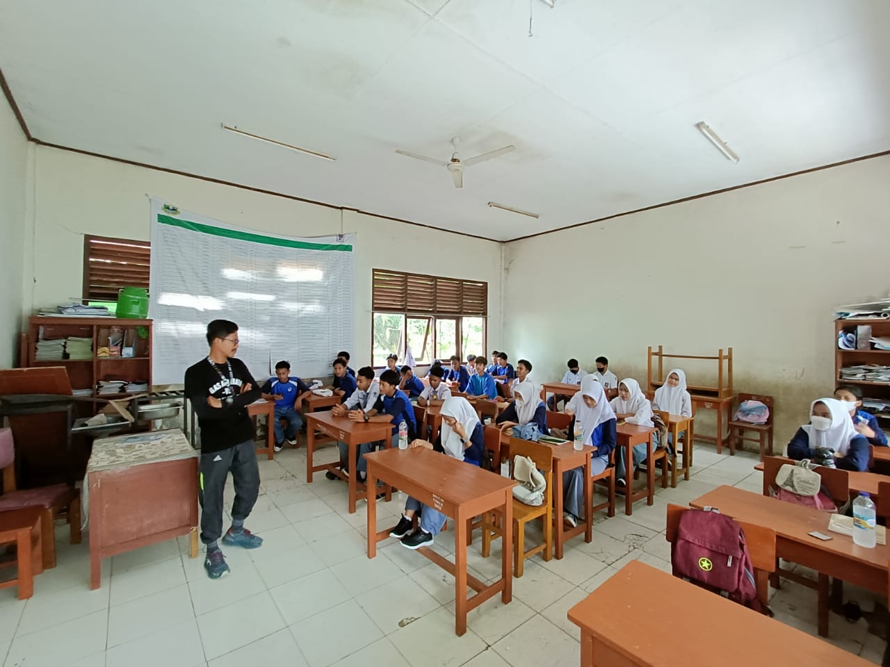 Miris,  Empat Tahun SMAN 30 Kab. Tangerang KBM Numpang Di SDN 03 Parahu