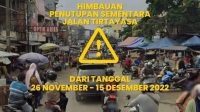 Akses Jalan Tirtayasa Pasar Rangkasbitung Sementara Ditutup Akses Jalan Tirtayasa Pasar Rangkasbitung Sementara Ditutup