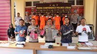 Polres Lebak Berhasil Menangkap 5 pelaku Curanmor Dan Spare Part Motor