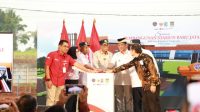 Menhub RI Budi Karya Sumadi, Lakukan Grounbreaking Pembangunan Stasiun KA Jatake - Pagedangan