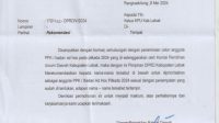 Viral Surat Sakti dari DPRD Lebak, Untuk Loloskan Seleksi Anggota  PPK