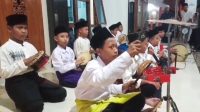 Grup Marawis Siswa Diniyah Al Muhajirin Meriahkan Peringatan Maulid Nabi Muhammad SAW