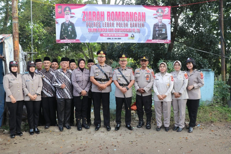 Jelang HUT Bhayangkara ke-79, Polres Lebak Gelar Ziarah Rombongan di TMP Sirna Rana Rangkasbitung
