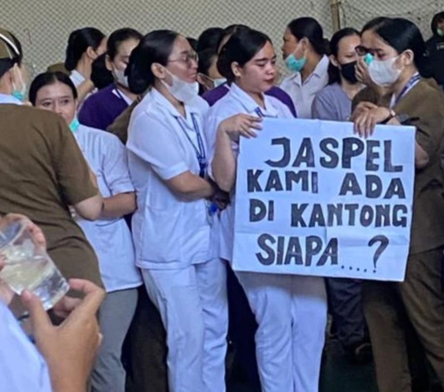 Ratusan Nakes RS Misi Lebak Demo Tuntut Jaspel, Desak Direktur Dicopot