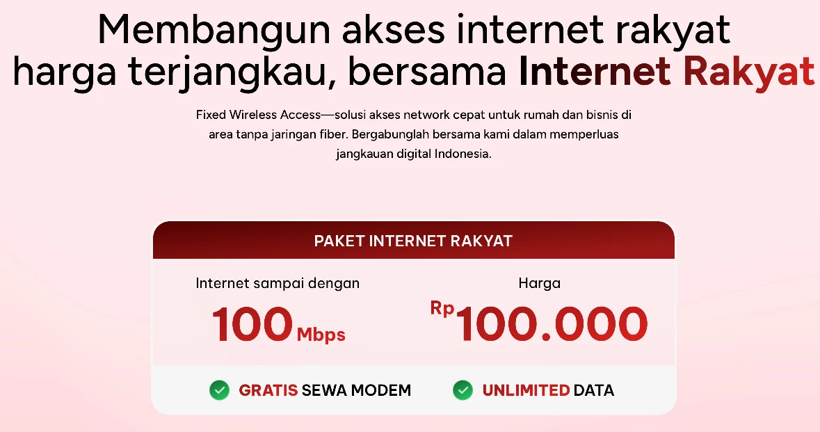 Cara Daftar Internet Rakyat Hadirkan Internet 100 Mbps Cuma Rp100 Ribu, Modem Gratis & Unlimited