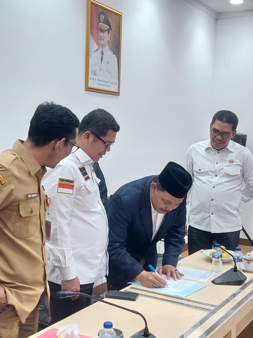 DPRD Banten dan DPRD Lebak Bahas Percepatan Huntap Warga Terdampak Bencana Lebak Gedong  
