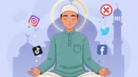 Ramadhan: Saatnya ‘Unsubscribe’ dari Drama Dunia dan Re-Install Software Diri Ilustrasi detoks digital dan self improvement di bulan Ramadhan