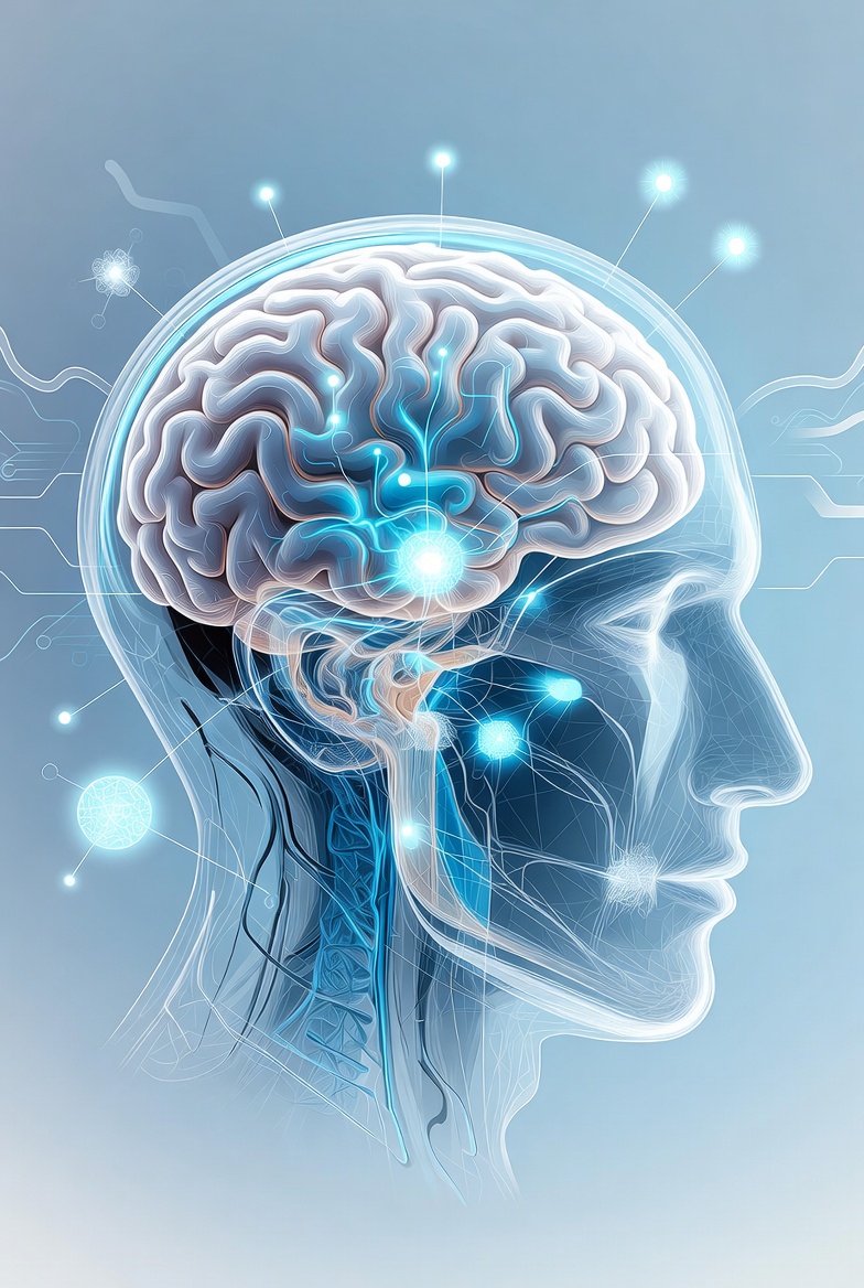 Ilustrasi sinapsis saraf otak dan Neuroplasticity Al-Qur'an