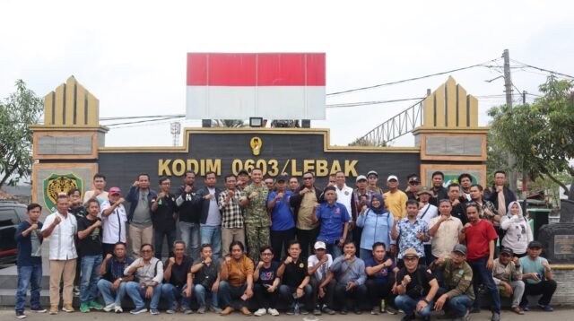 Dandim 0603/Lebak Perkuat Sinergi dengan Insan Pers, KDKMP Capai Lebih 50 Persen