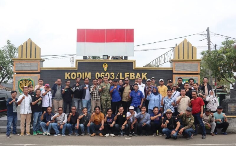 Dandim 0603/Lebak Perkuat Sinergi dengan Insan Pers, KDKMP Capai Lebih 50 Persen