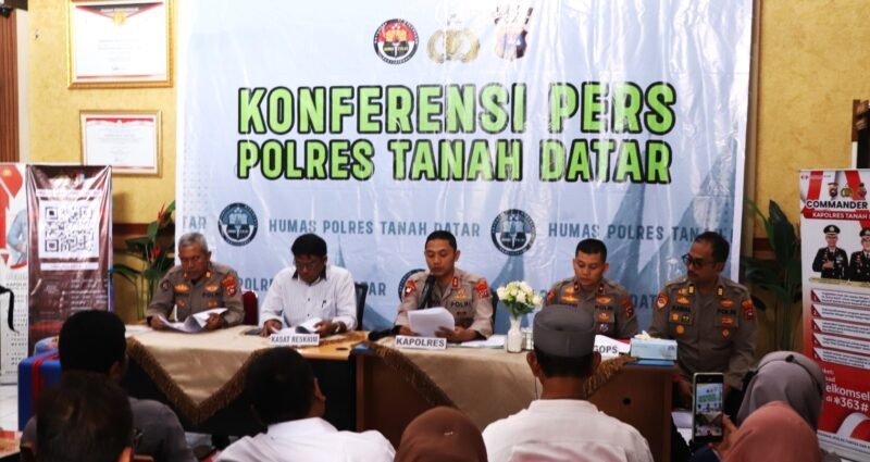 Polres Tanah Datar Ungkap Empat Kasus Penipuan, Kerugian Korban Capai Miliaran Rupiah