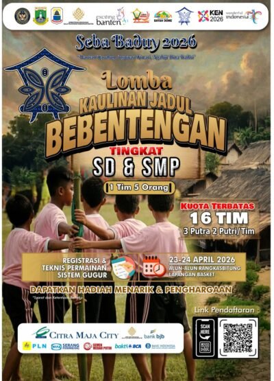 Permainan Bebentengan, Lomba Bakiak dan Gobag Sodor, Akan Meriahkan Seba Baduy 2026