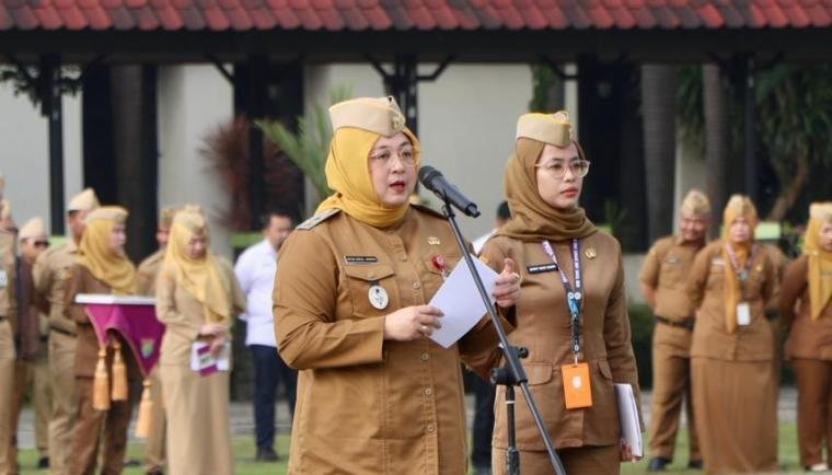 Wabup Tangerang Intan, Tekankan Disiplin ASN dan Pengawasan WFH