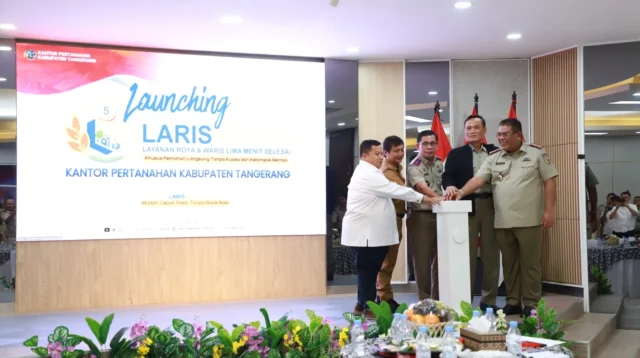 Kantor Pertanahan Kabupaten Tangerang Luncurkan “Laris Manis”, Layanan Roya dan Waris Tuntas dalam Lima Menit