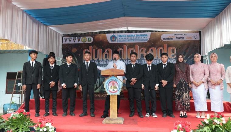 Bupati Tangerang Hadiri Pelepasan Siswa SMKS Gema Bangsa, Lulusan Harus Siap Hadapi Dunia Kerja