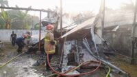 kebakaran shelter Indosat di tower Mitratel Rangkasbitung Lebak