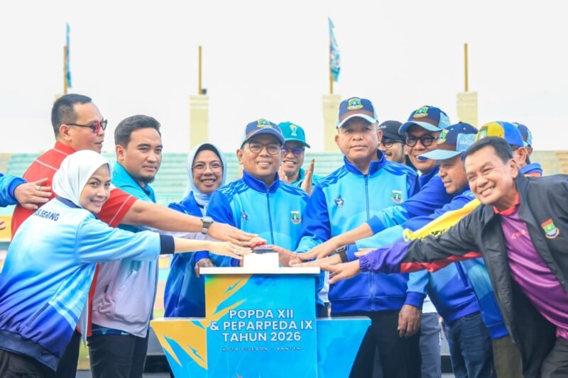Gubernur  Banten Andra Soni,  Buka Popda XII dan Peparpeda IX Banten 2026 di Cilegon