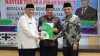 Hantar Tugas Kemenag Tanah Datar, Hendri Pani Dias Resmi Gantikan Amril sebagai Kepala Kantor