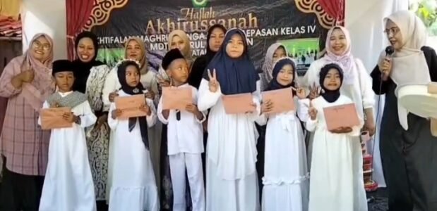 MDTA Nurul Muttaqin Gelar Ikhtifalan dan Lepas Empat Santri Lulusan di Maja