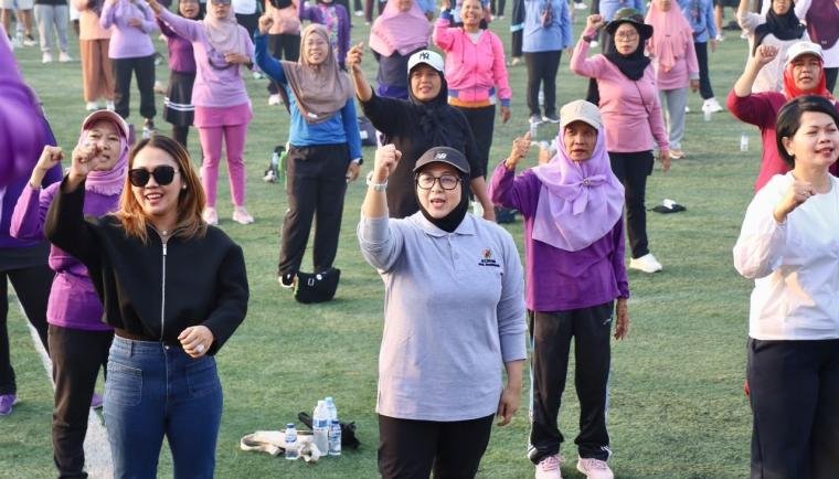 Wabup Tangerang Pimpin Senam Massal "Tangerang Semakin Gemilang"