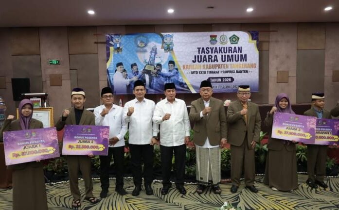 Bupati Tangerang Gelar Tasyakuran, Apresiasi Kafilah Raih Juara Umum MTQ Banten Lima Kali Berturut-turut