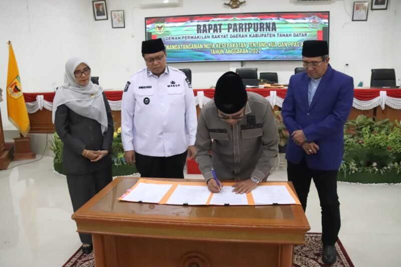 KUA-PPAS APBD Tanah Datar 2027 Disepakati, DPRD dan Pemkab Perkuat Sinergi Pembangunan Daerah