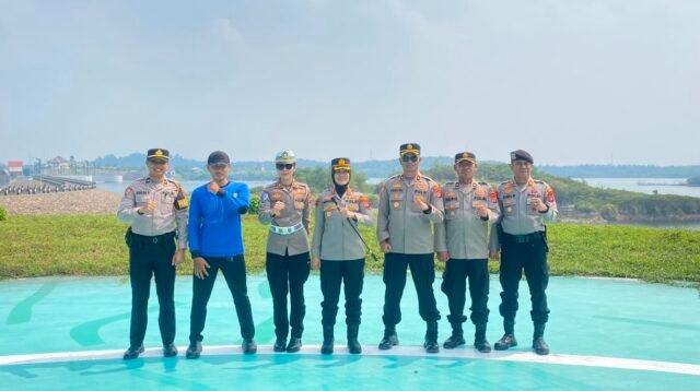 Kapolres Lebak Tinjau Bendungan Karian, Pastikan Ketersediaan Air Hadapi Ancaman Karhutla