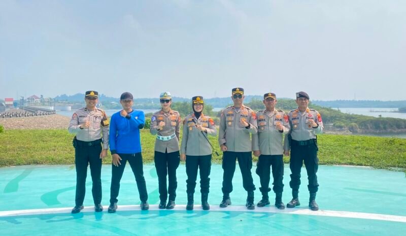 Kapolres Lebak Tinjau Bendungan Karian, Pastikan Ketersediaan Air Hadapi Ancaman Karhutla