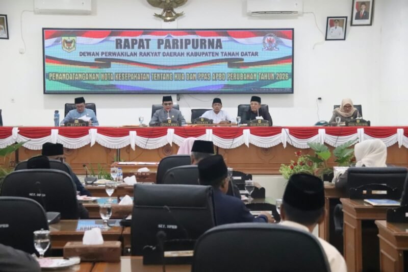 DPRD Tanah Datar dan Pemkab Sepakati KU-PPAS Perubahan APBD 2026