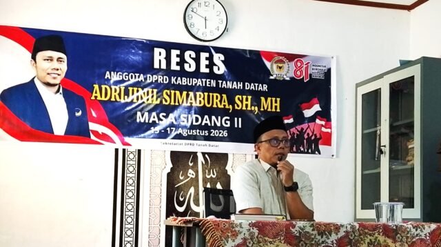 Reses Anggota DPRD Tanah Datar, Adrijinil Dt Rangkayo Mulie, Serap Aspirasi Warga Simawang