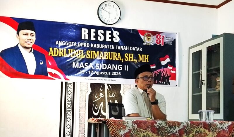 Reses Anggota DPRD Tanah Datar, Adrijinil Dt Rangkayo Mulie, Serap Aspirasi Warga Simawang