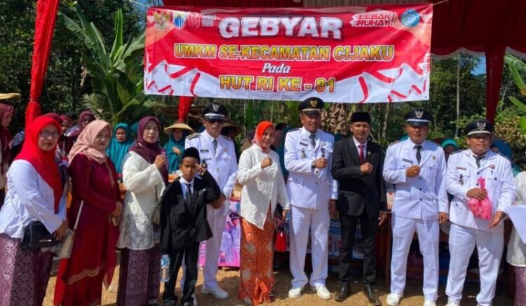Peringatan HUT ke-81 RI di Cijaku Meriah, Hadiah Utama Jalan Santai Satu Unit Motor