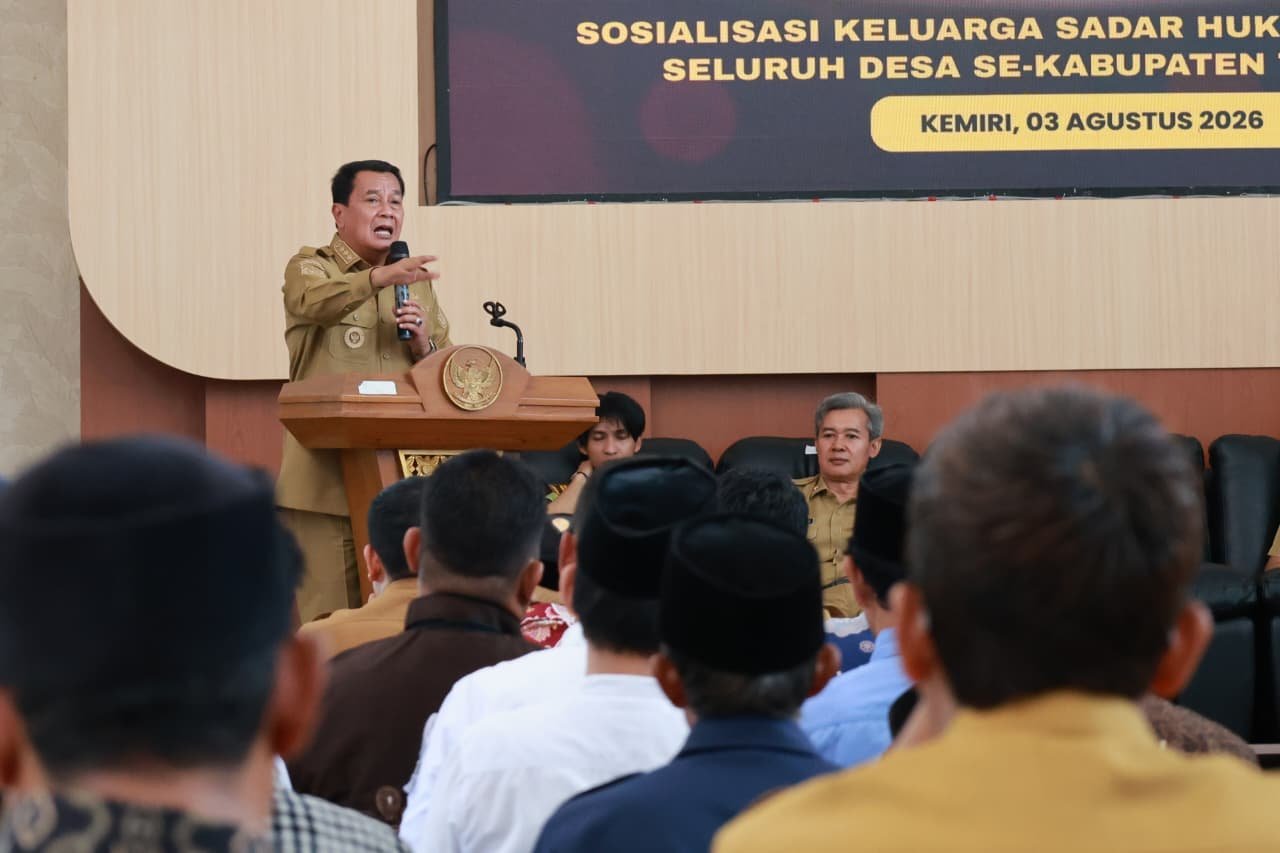 Bupati Tangerang Dorong Kepala Desa dan BPD Jadi Garda Terdepan Tingkatkan Kesadaran Hukum Masyarakat
