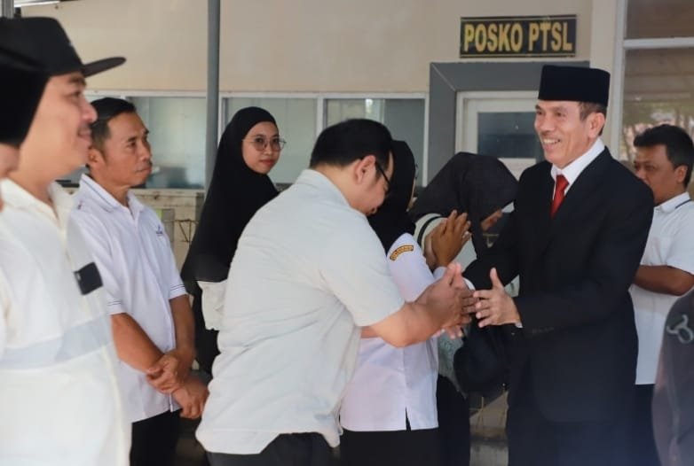 Kepala Kantah Lebak Akhda Jauhari, Lantik 65 Anggota Satgas Fisik MASDASIK PBT Terintegrasi Tahap II