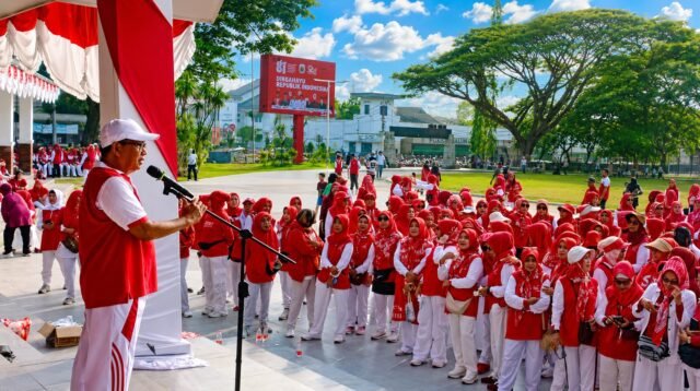 PPI Lebak Meriahkan HUT ke-81 RI, Alun-Alun Rangkasbitung Dipadati Pensiunan dan Masyarakat