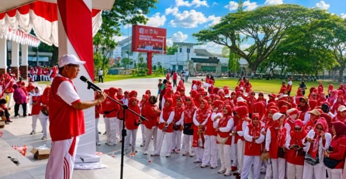 PPI Lebak Meriahkan HUT ke-81 RI, Alun-Alun Rangkasbitung Dipadati Pensiunan dan Masyarakat