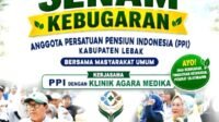 KWRI Lebak Bergabung dengan PPI Gelar Senam Kebugaran HUT ke-81 RI, Pererat Silaturahmi Wartawan dan Purnabakti