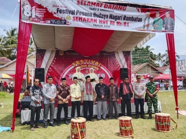 Semarak HUT ke-81 RI, Nagari Rambatan Gelar Festival Pesona Budaya