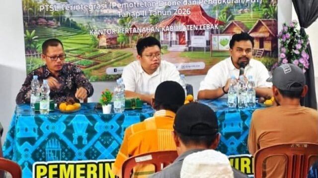 Kantor Pertanahan Lebak Gelar Penyuluhan Pengukuran PBT PTSL di Desa Cisuren
