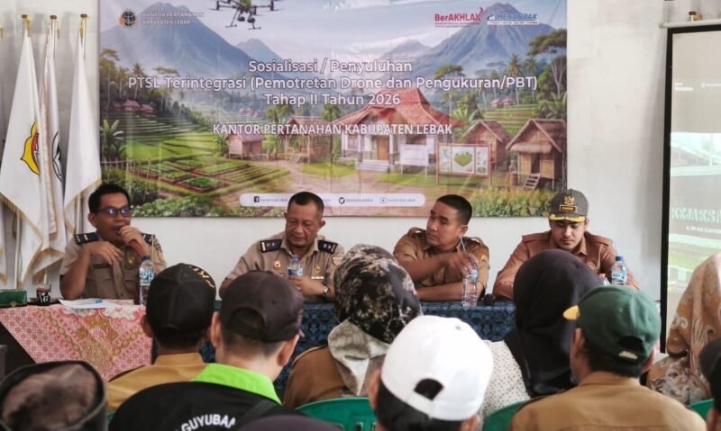 Kantor Pertanahan Lebak Gelar Penyuluhan Pengukuran PBT PTSL  di Desa Margaluyu