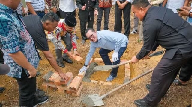 Peletakan Batu Pertama Rumah Gadang IKTD Tanjung Pinang, Simbol Cinta Perantau pada Ranah Minang