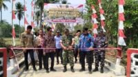 Danramil Malingping Resmikan Jembatan Beton Garuda di Cipedang