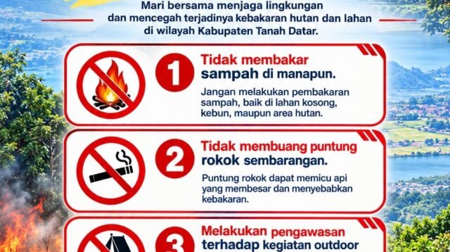 Kapolres Tanah Datar Imbau Masyarakat Bersama Cegah Karhutla