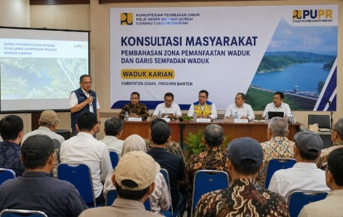 Kementerian Pekerjaan Umum (PU) Bahas Zona Pemanfaatan dan Garis Sempadan Waduk di Lebak
