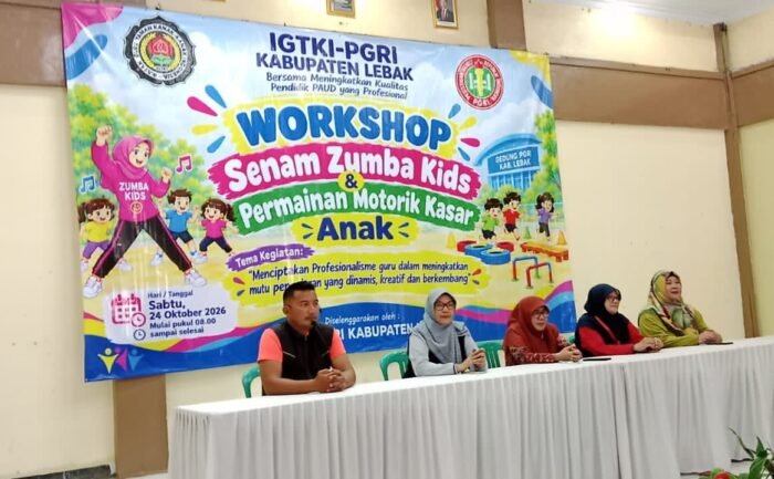 IGTKI-PGRI Lebak Gelar Workshop Zumba Kids, Tingkatkan Kreativitas Guru TK dan Motorik Anak