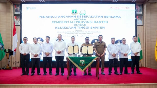 Gubernur Banten Andra Soni dan Kejati Banten, Sepakati Penguatan Pengawalan Hukum Pembangunan
