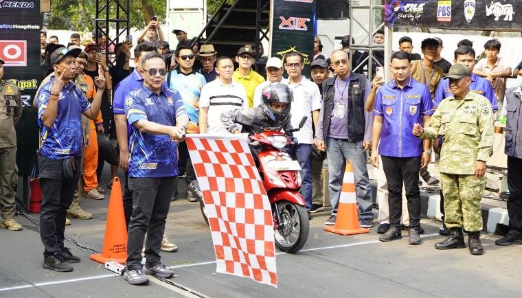 Sekda Tangerang, Buka  KNPI Dragbike Kejurprov Banten 2026